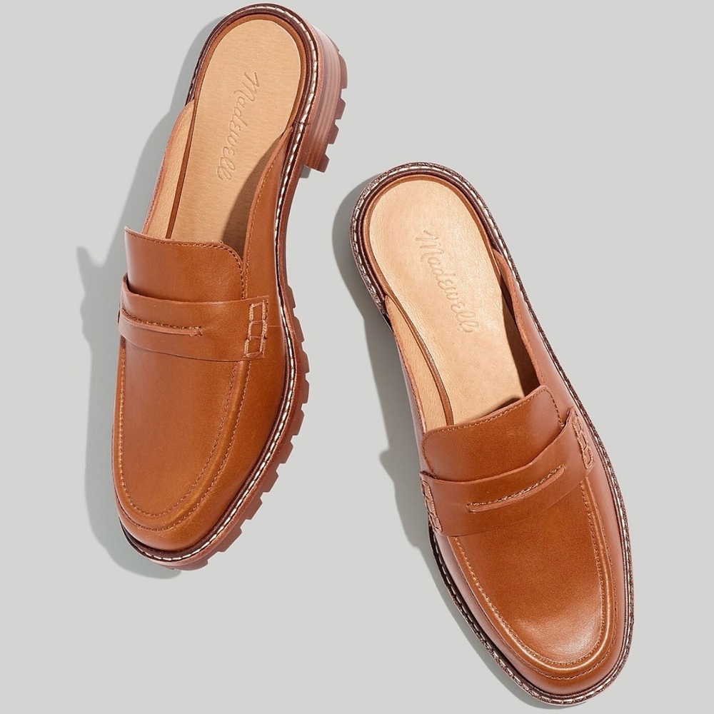 NEW Madewell Corinne Lugsole Loafer Mule